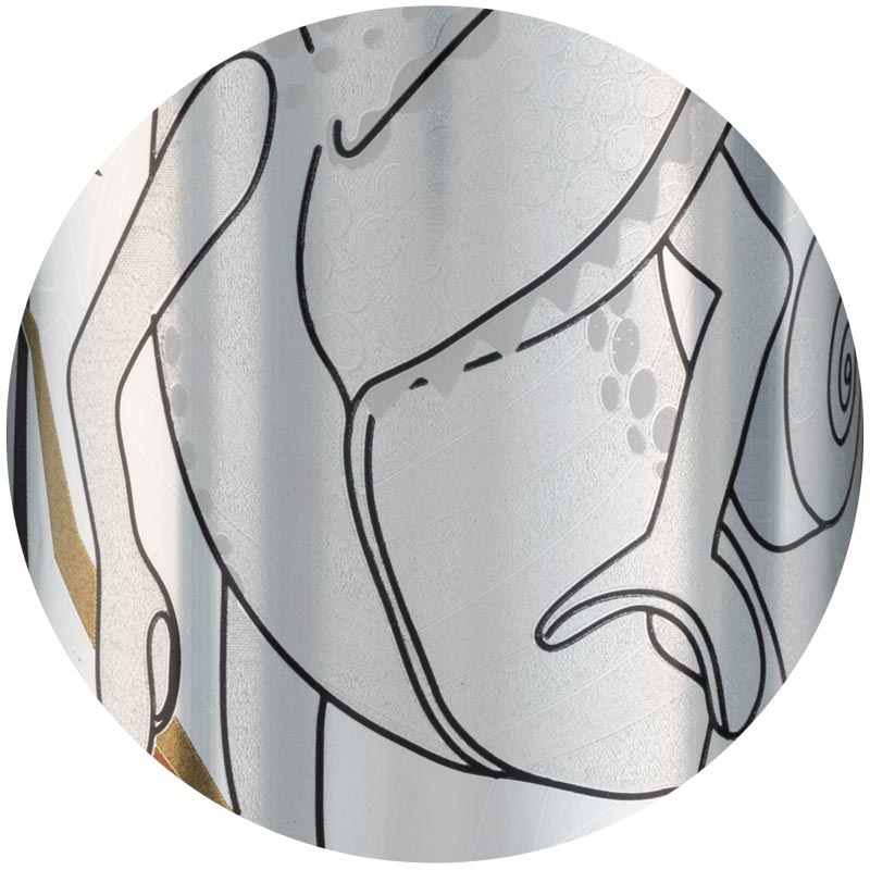 Chameleon on a can with gray background