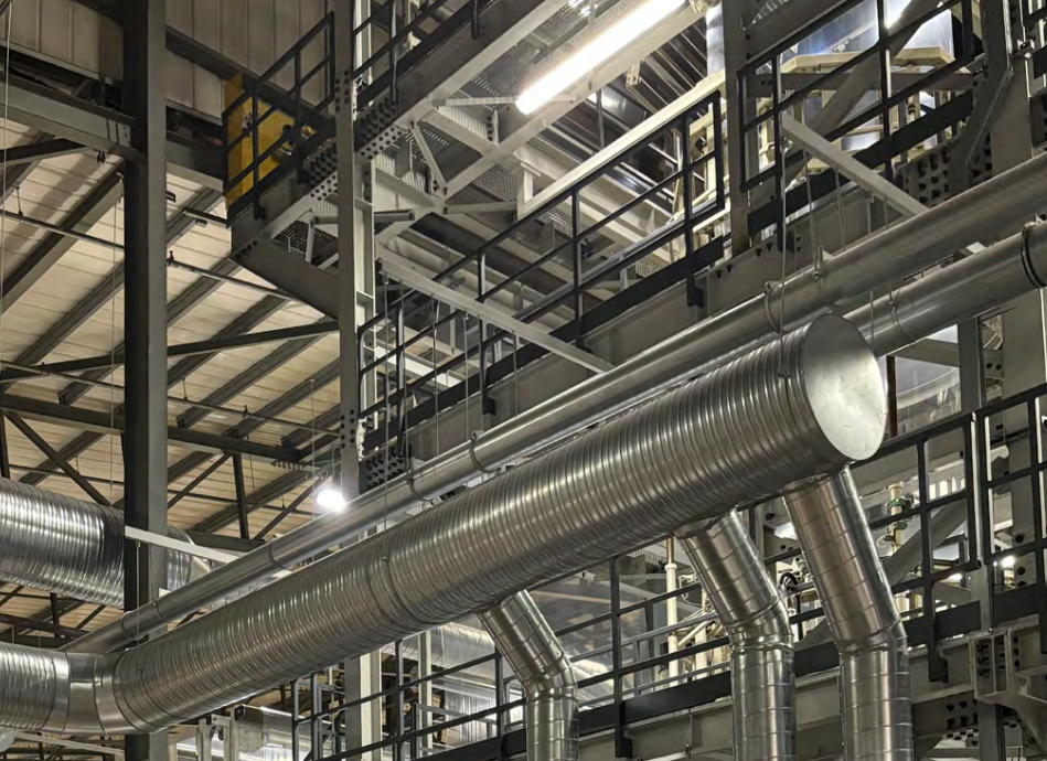 Kilkenny Ireland transit packaging facility showing compressors and production lines