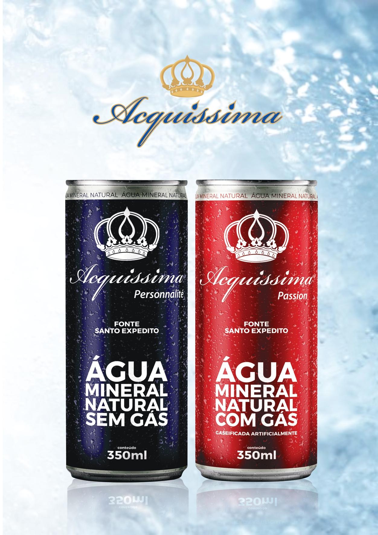 Two multicolored aluminum beverage cans against a light blue background