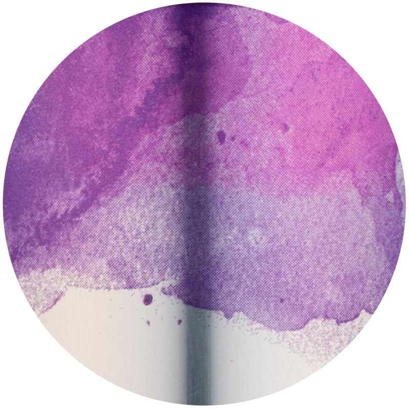 Gloss-2x.jpeg Detail of gloss can showing watercolor-like splashes of purple and pink