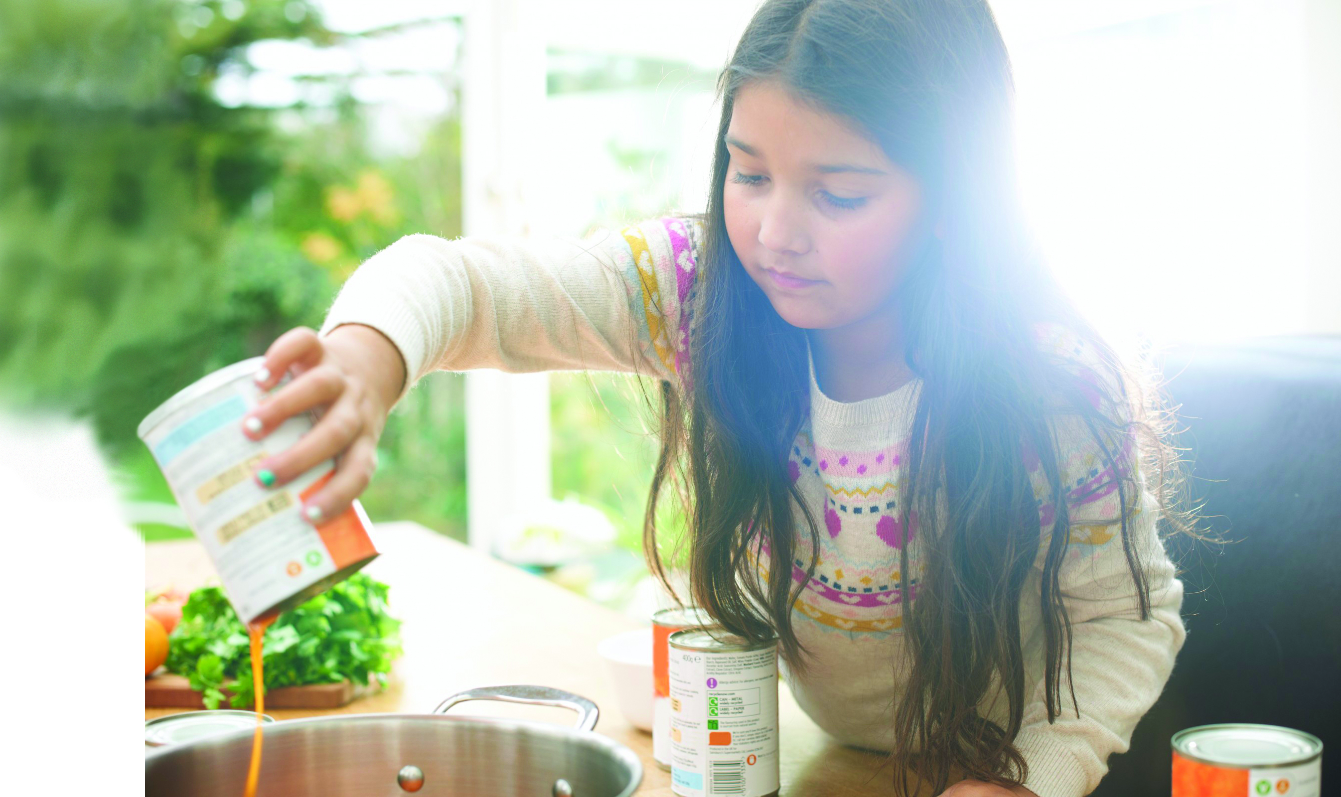 Young Girl Making Soup Young Girl Making Soup