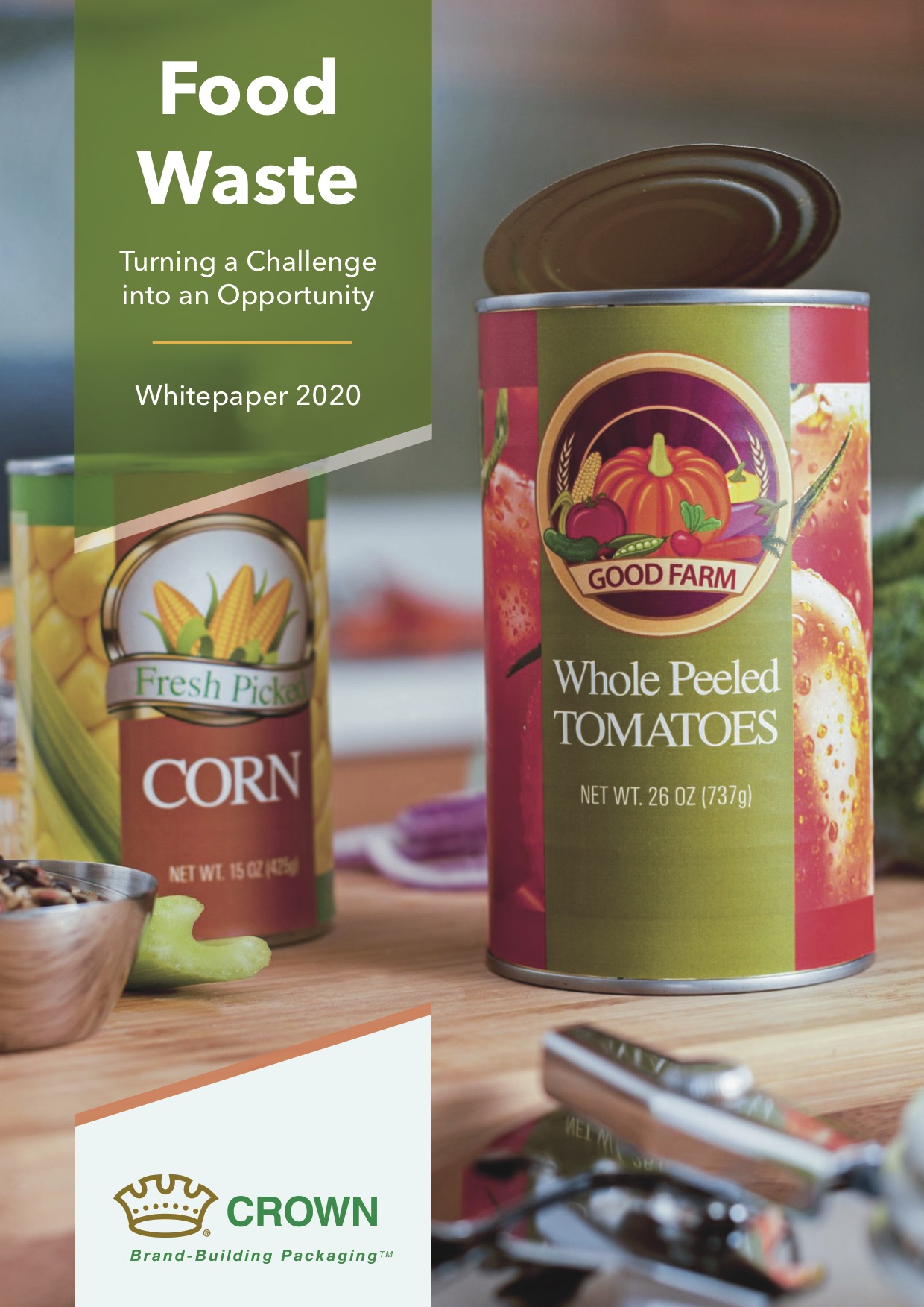 Whitepaper cover, food cans, Crown: Brand-Building Packaging