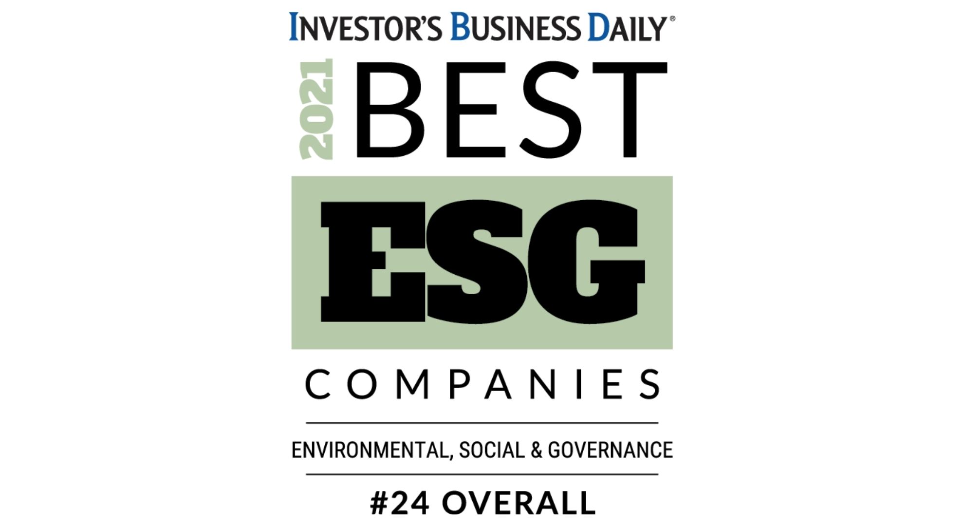 Investor's Business Daily Ranks Crown in Top 25 Companies for Environmental, Social And Governance (ESG) Matters Investor's Business Daily 2021 Best ESG (Environmental, Social & Governance) Companies; #24 Overall