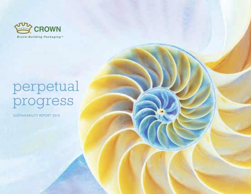 Crown's 2015 Sustainability Report