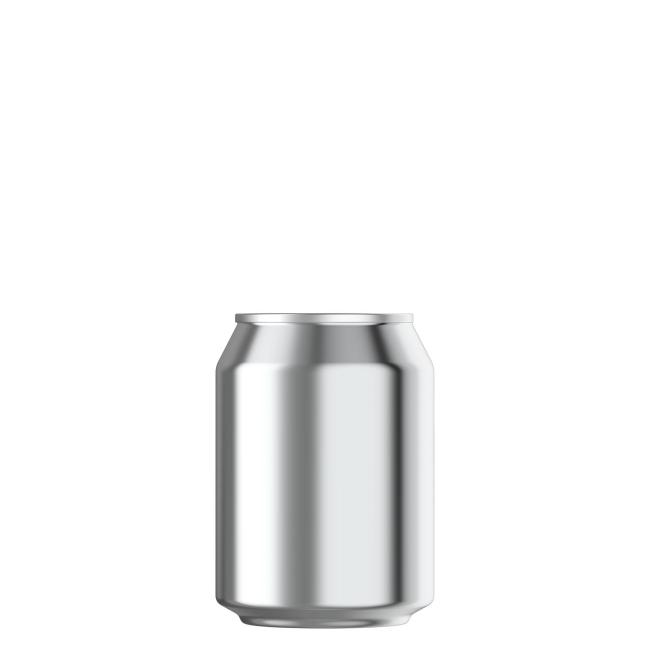 8.3oz silver beverage can