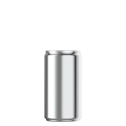 8oz silver beverage can