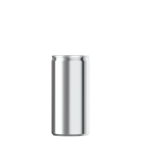 6.7oz silver beverage can