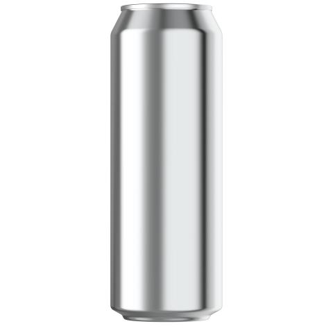 18.6oz silver beverage can