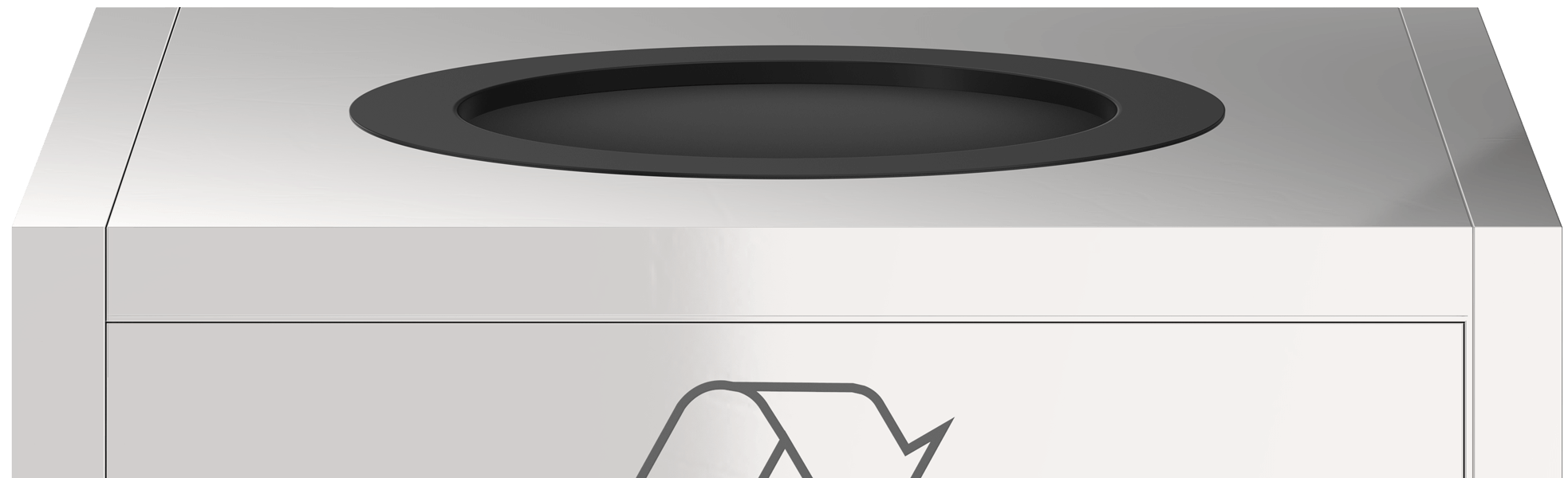 recycling bin back
